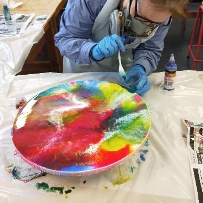 resin art workshops at Karaka Painting resin