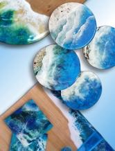 resin heeseboards and art