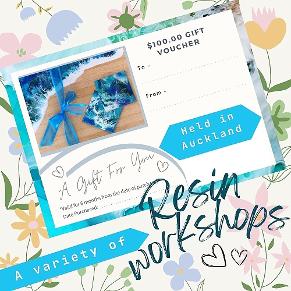 resin workshop in Auckland Resin gift voucher image